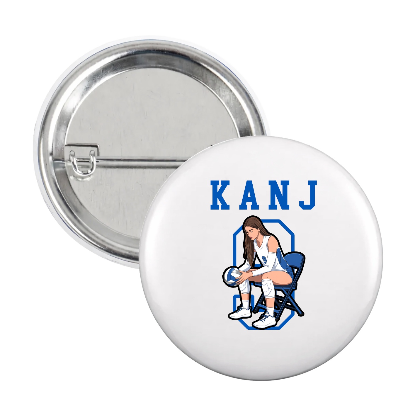 Game Day Button — Shirsey in White