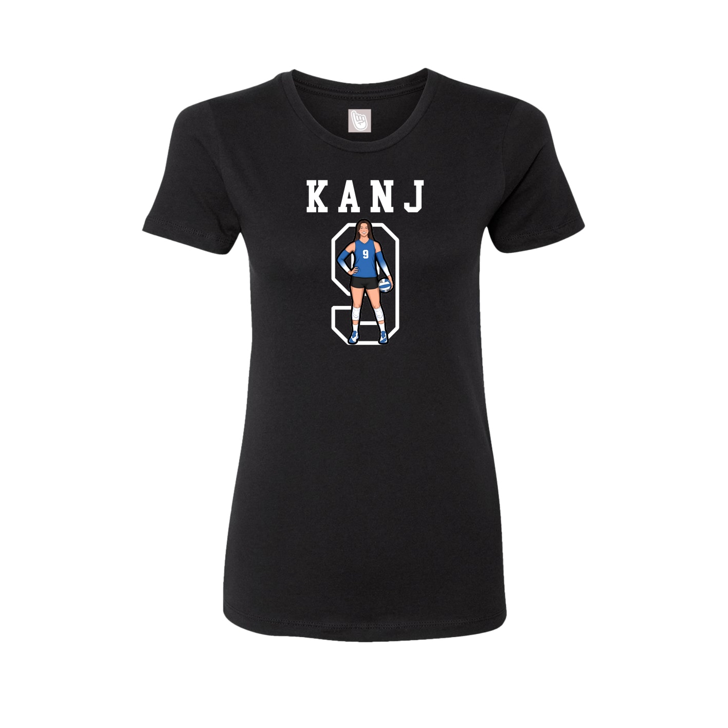 Fitted Women's Tee — Shirsey in Black