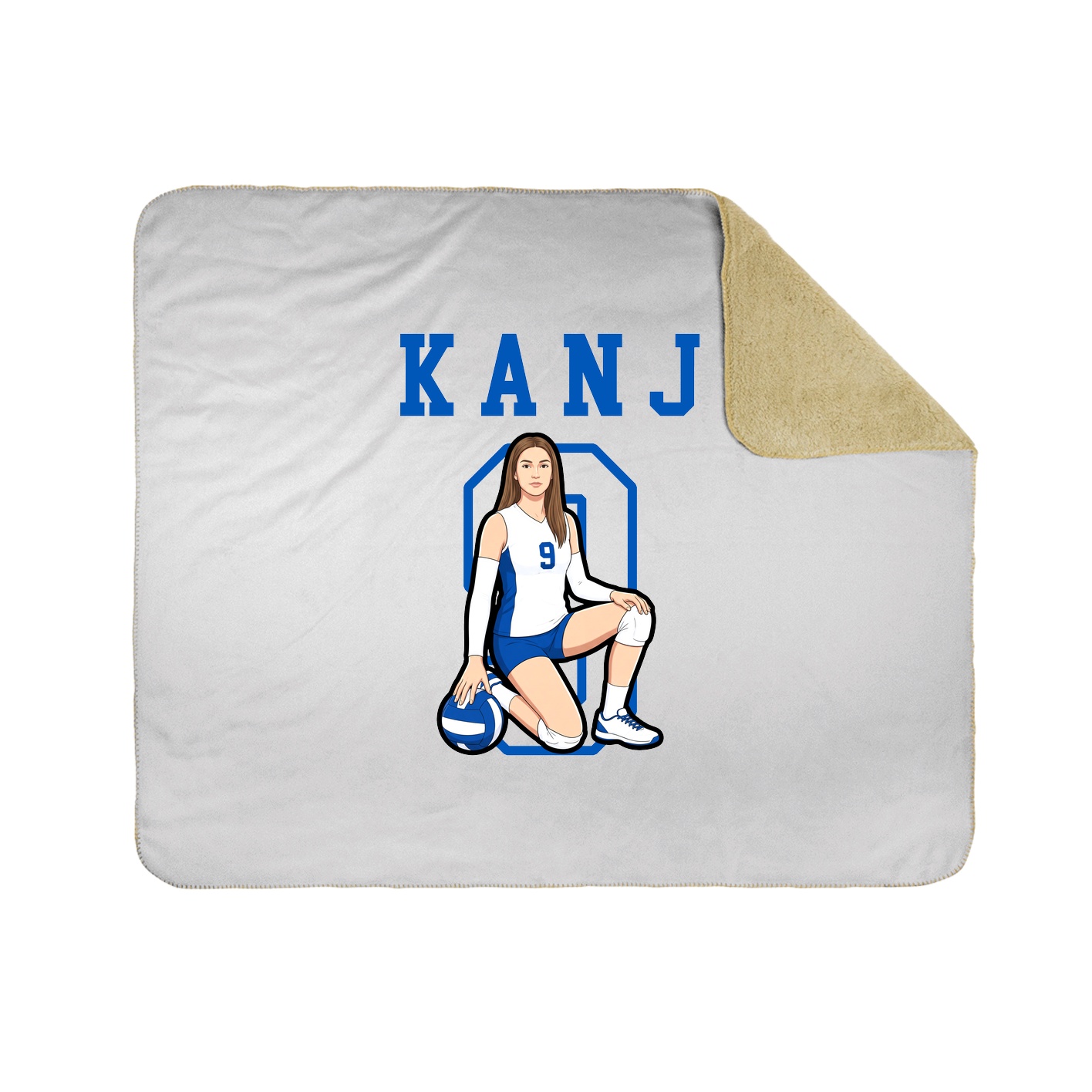 Throw Blanket — Shirsey in White