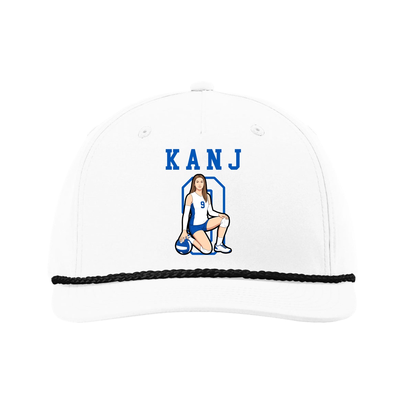 Five-Panel Classic Rope Cap — Shirsey in White