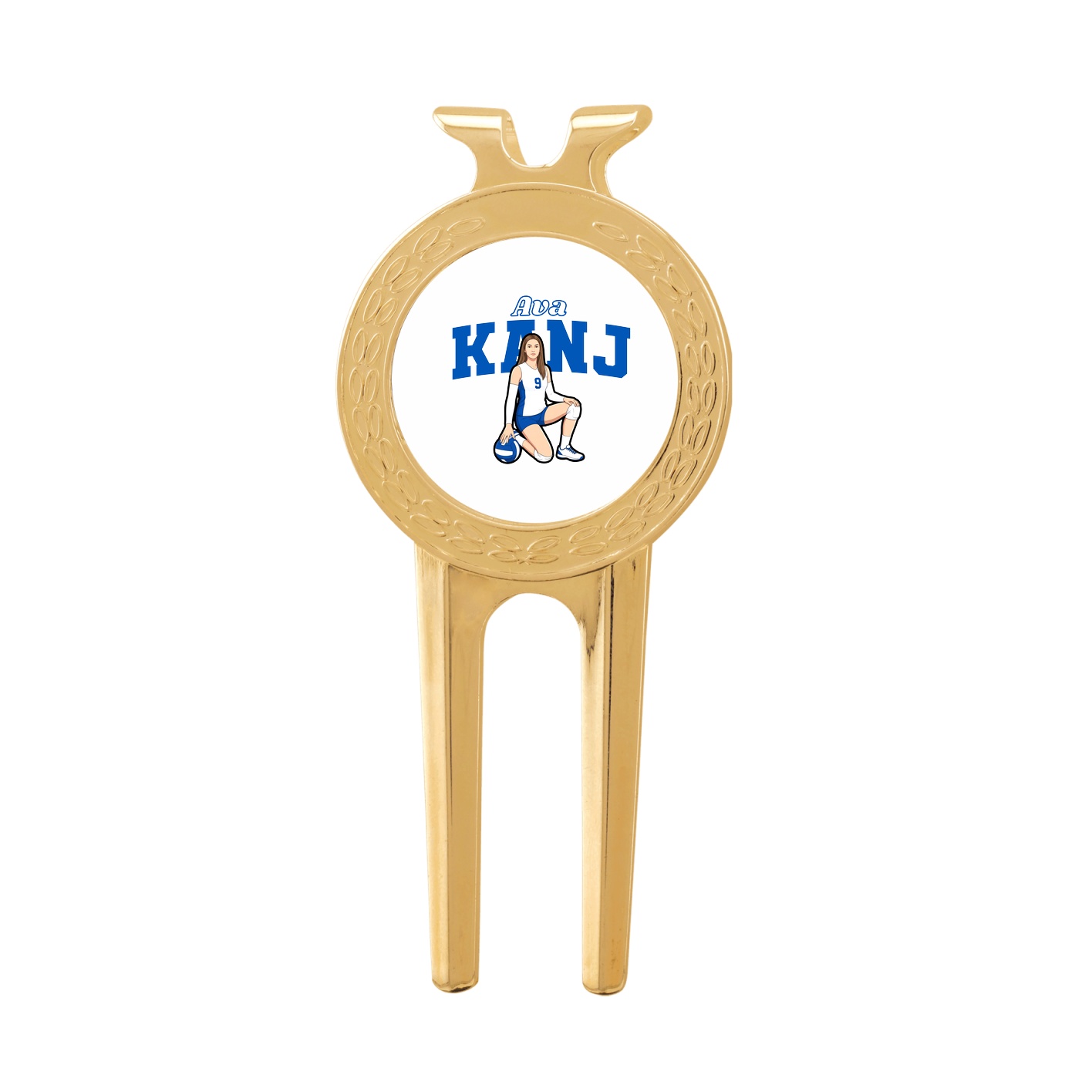 Divot Tool with Ball Marker — Name Arch in Classic