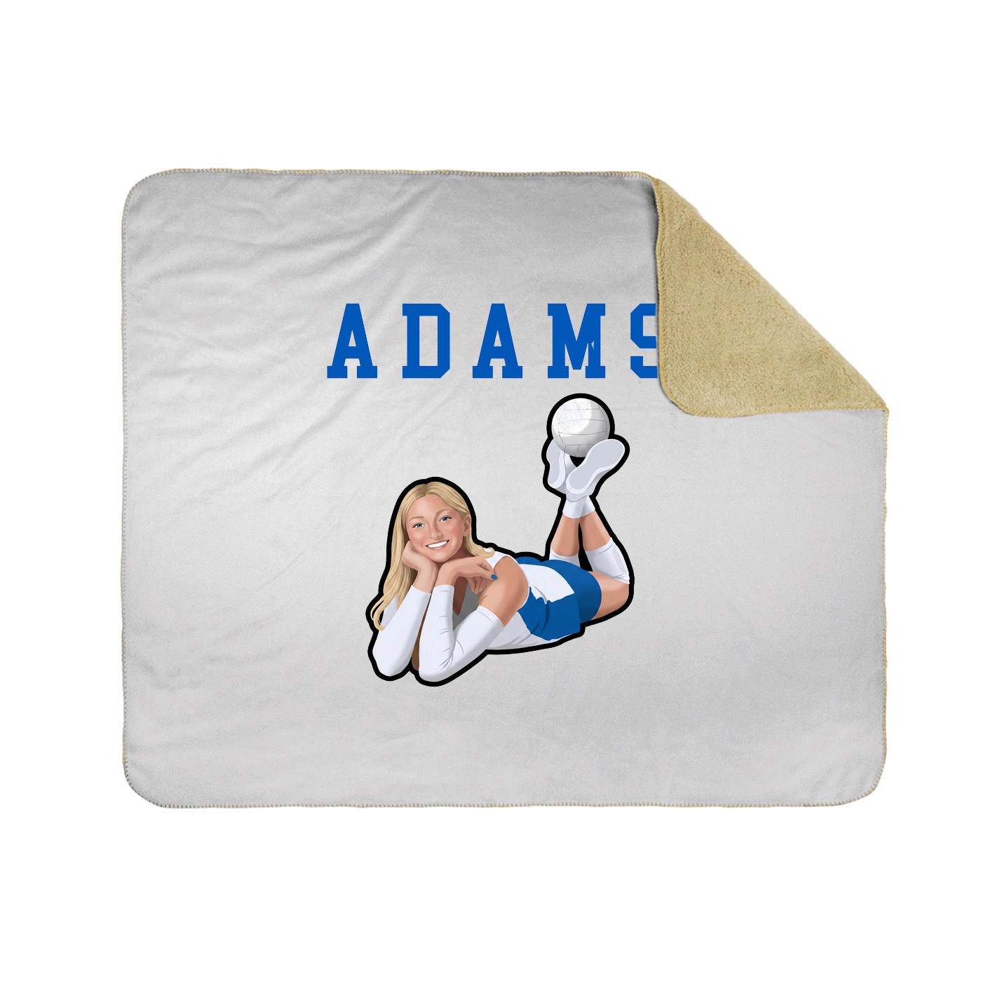 Throw Blanket — Shirsey in White