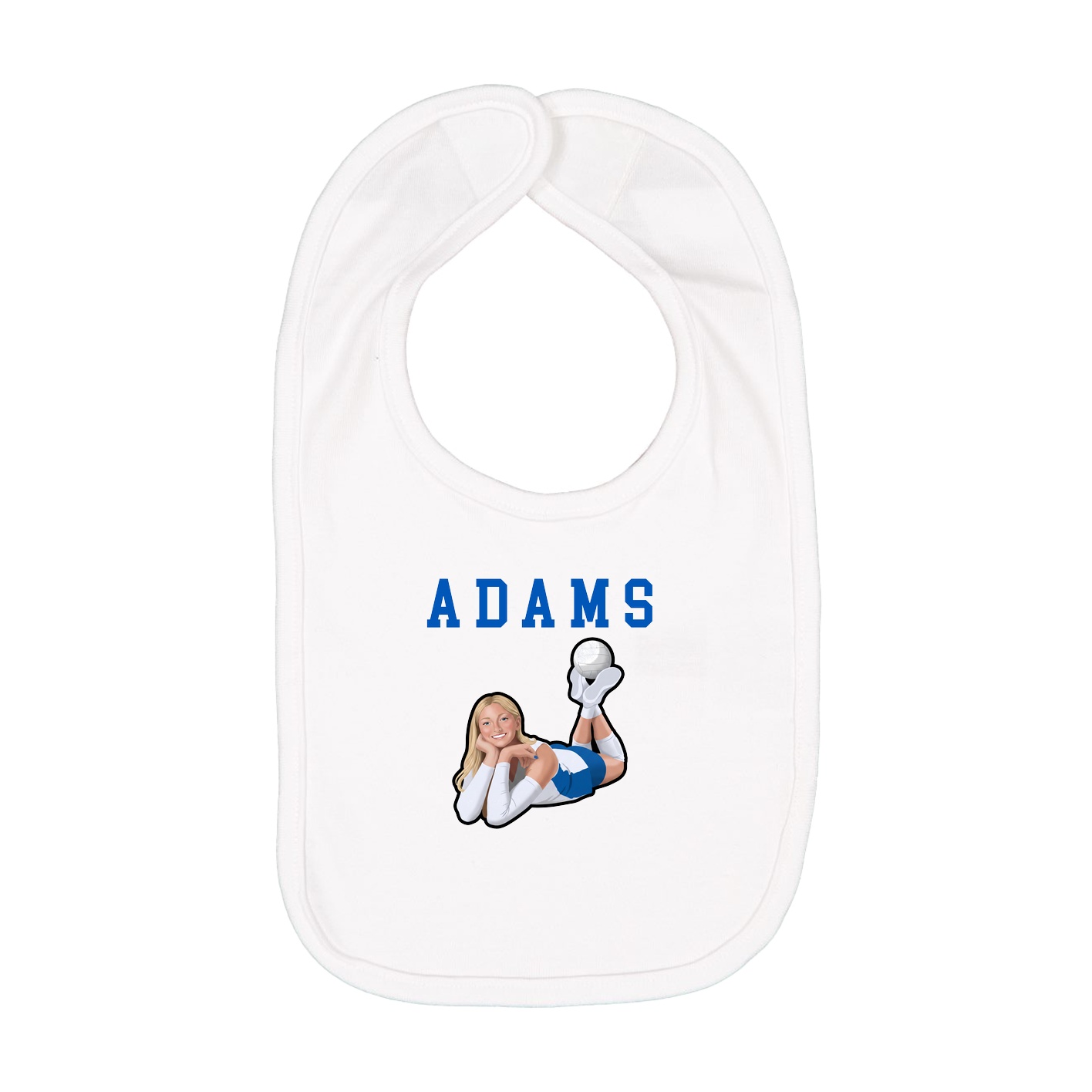 Infant Bib — Shirsey in White