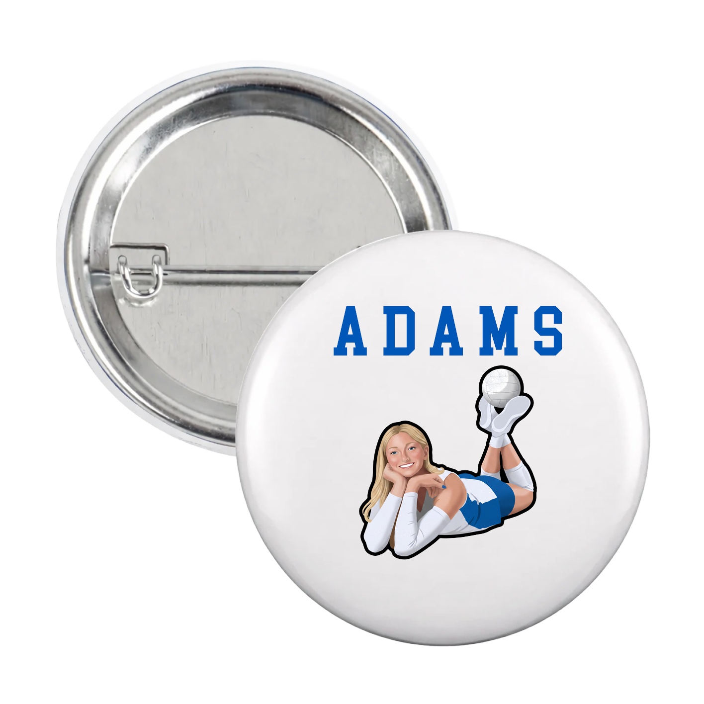 Game Day Button — Shirsey in White