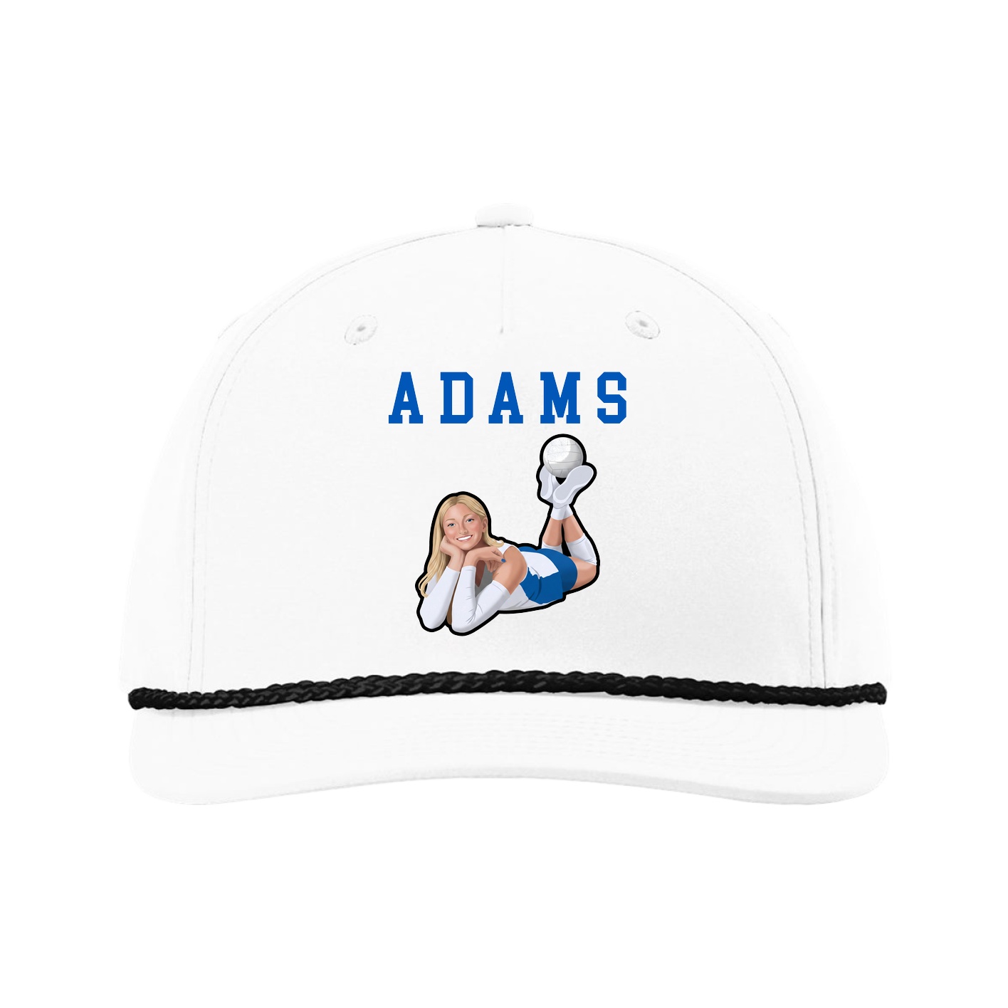 Five-Panel Classic Rope Cap — Shirsey in White