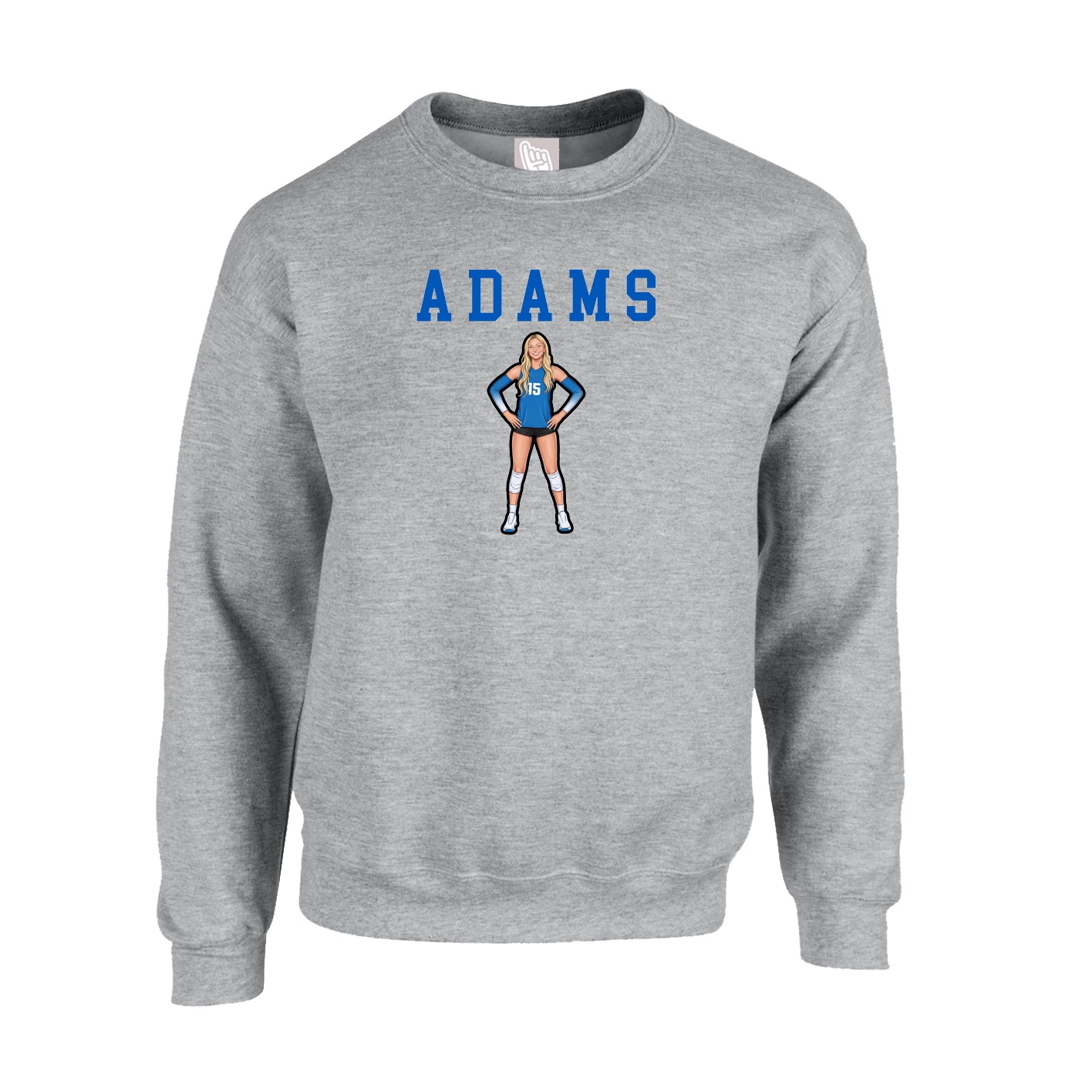 Fleece Crew — Shirsey in Grey