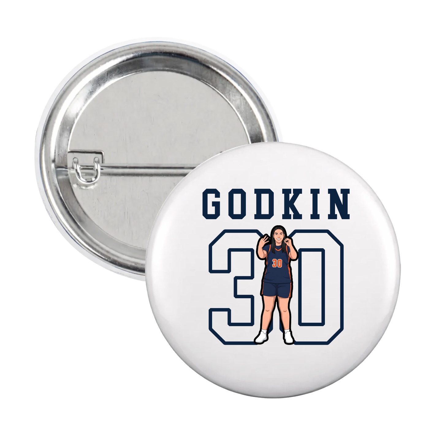 Game Day Button — Shirsey in White