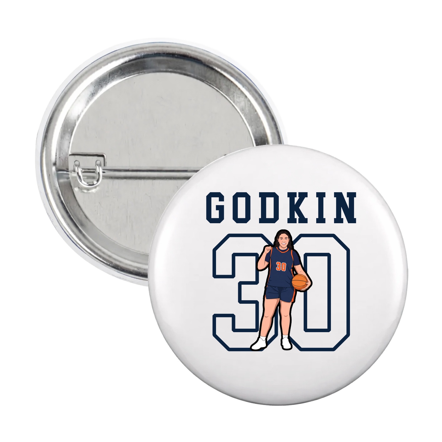Game Day Button — Shirsey in White