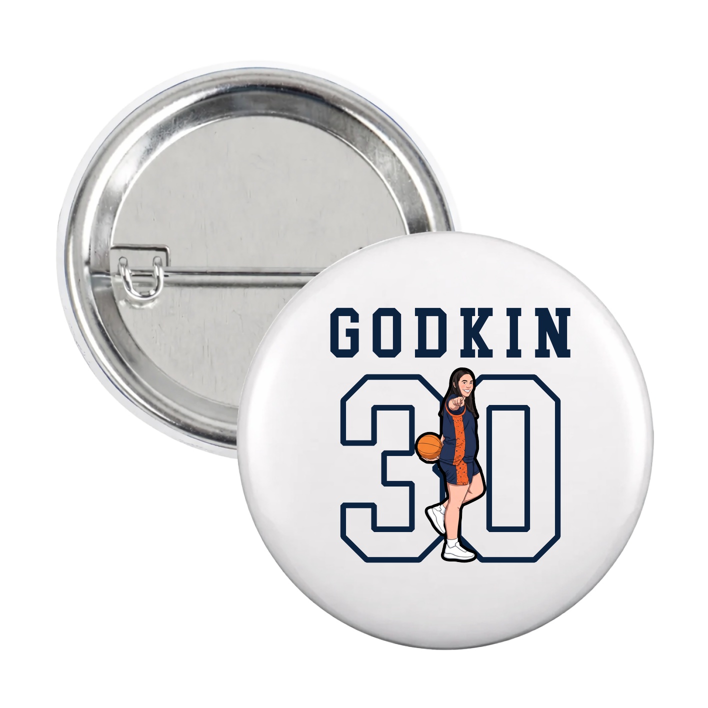 Game Day Button — Shirsey in White