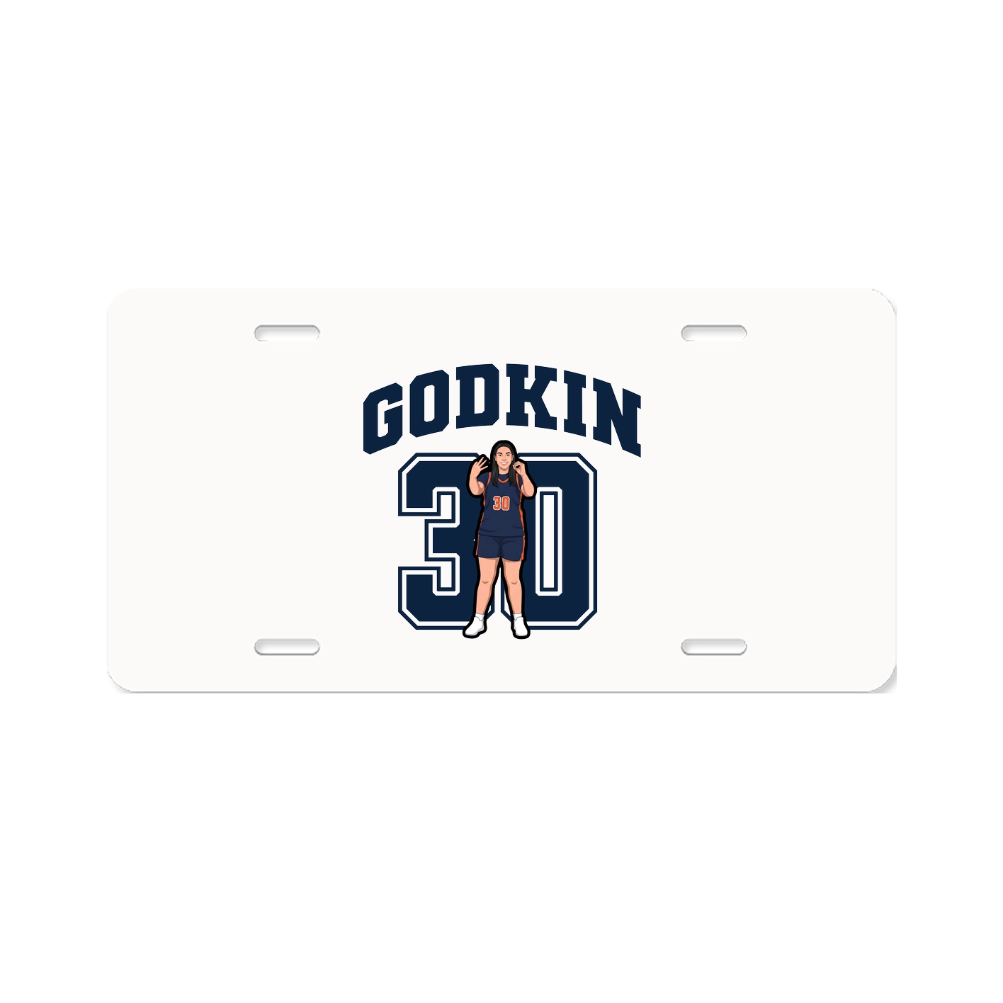 License Plate — Number in Classic