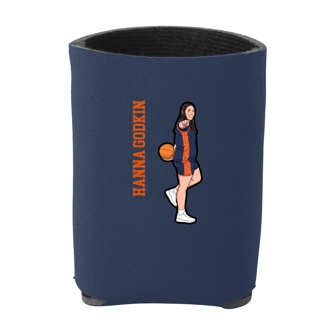 Can Holder — Name Vertical in Navy