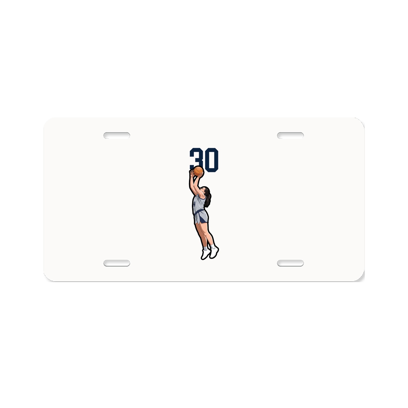 License Plate — Number Top in Classic