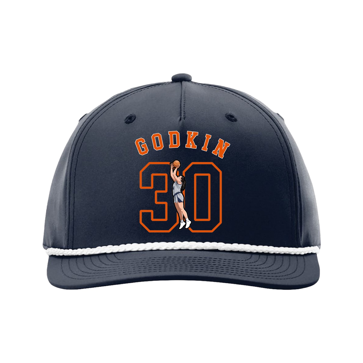 Five-Panel Classic Rope Cap — Shirsey Arch in Navy