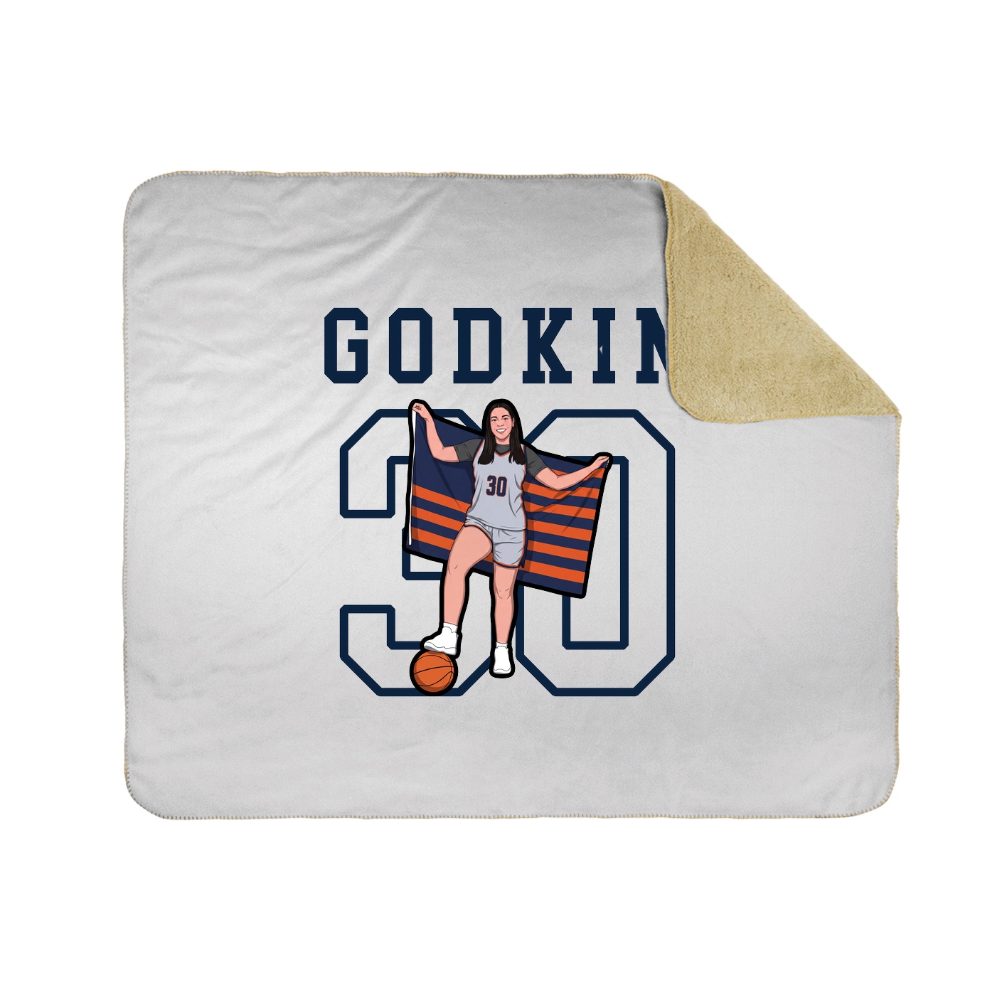 Throw Blanket — Shirsey in White