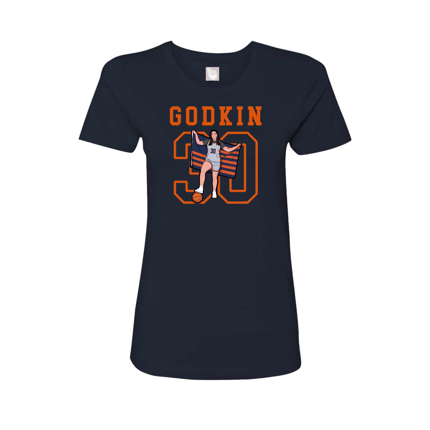 Fitted Women's Tee — Shirsey in Navy