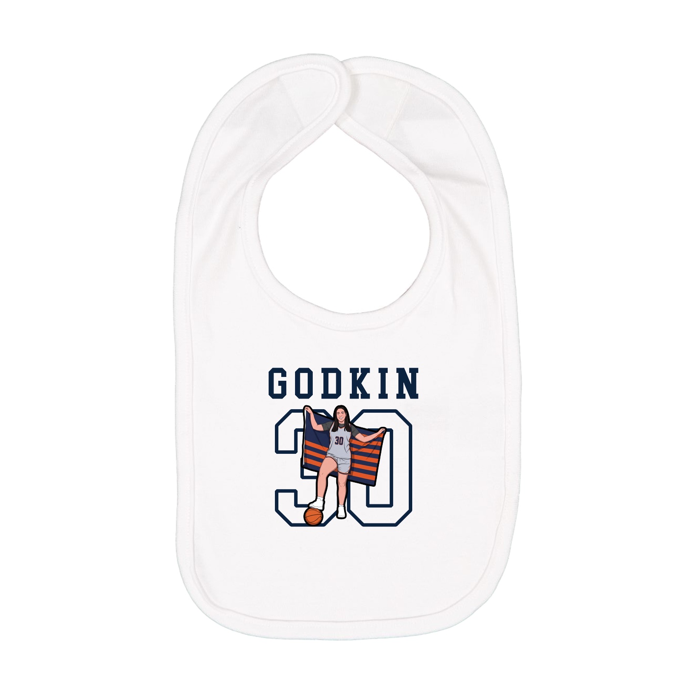 Infant Bib — Shirsey in White