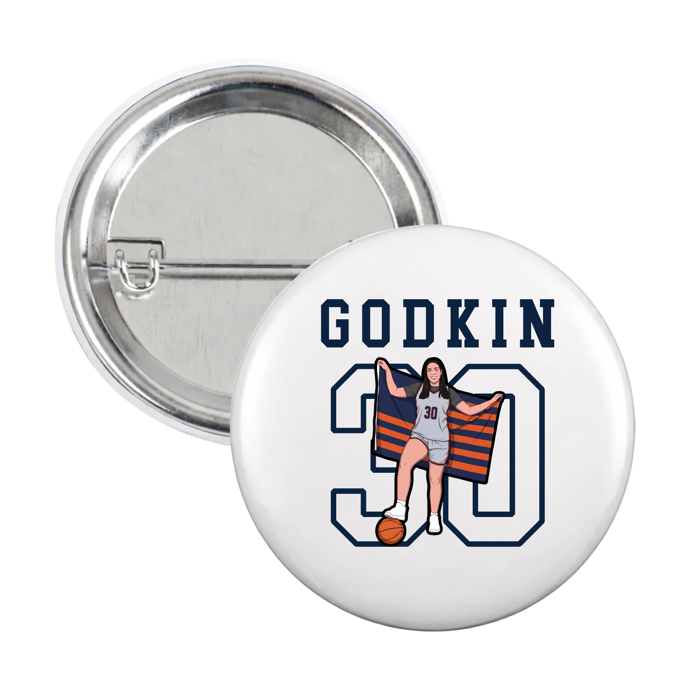 Game Day Button — Shirsey in White