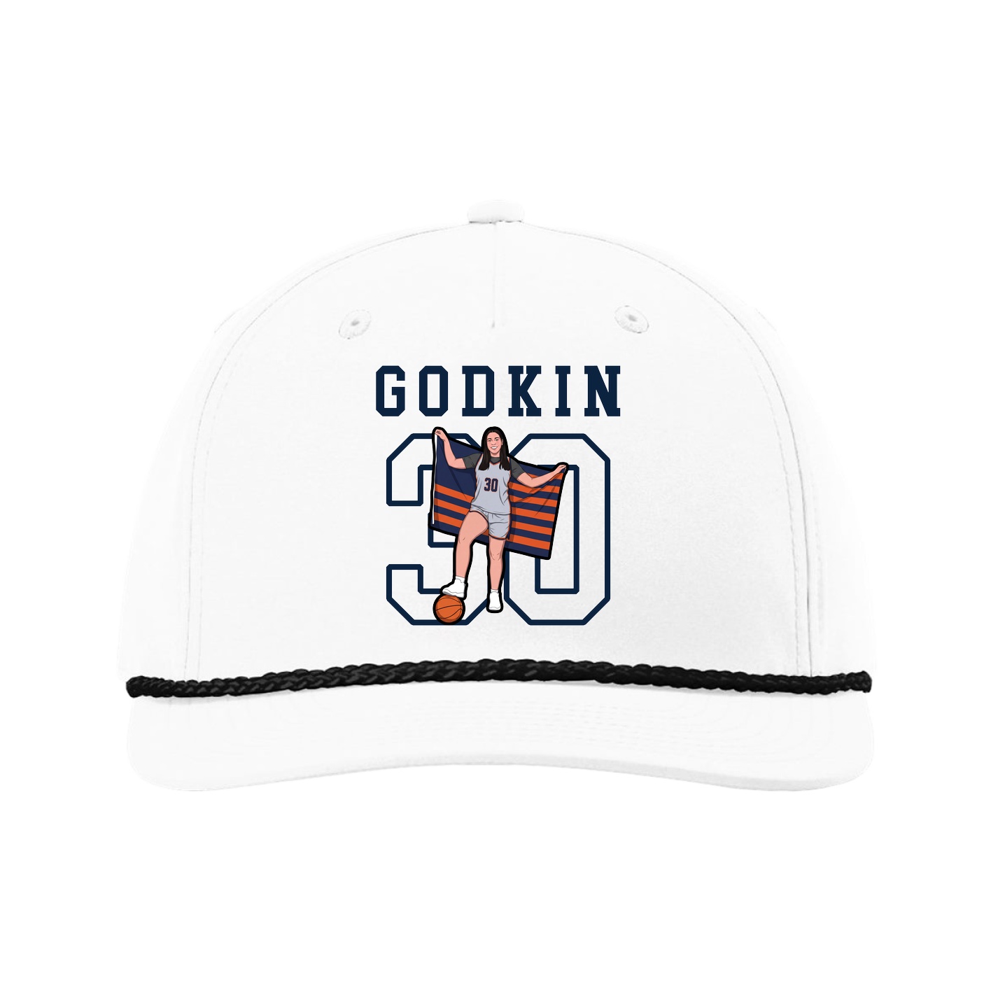 Five-Panel Classic Rope Cap — Shirsey in White