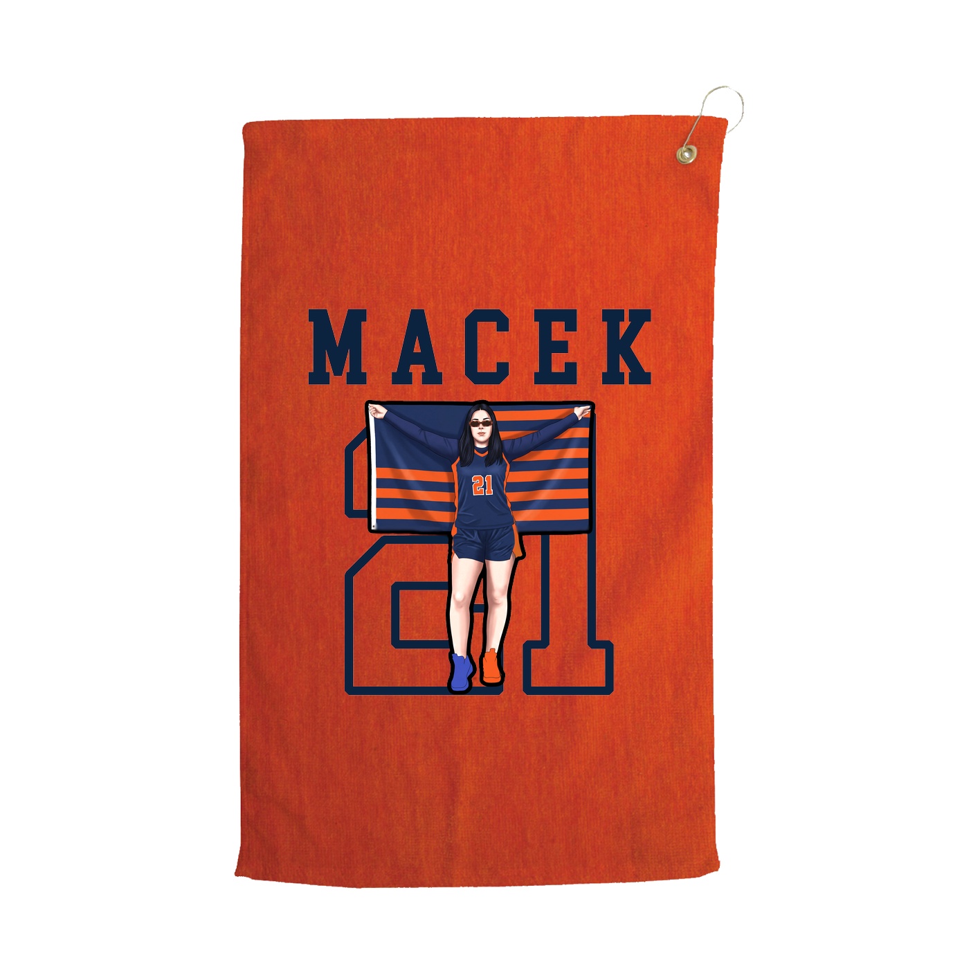 Golf Towel — Shirsey in Orange