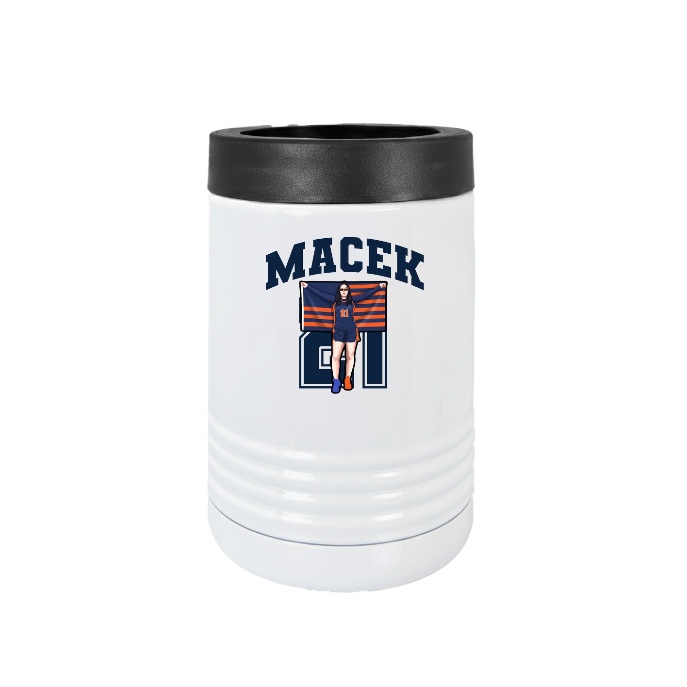 Beverage Holder — Number in White