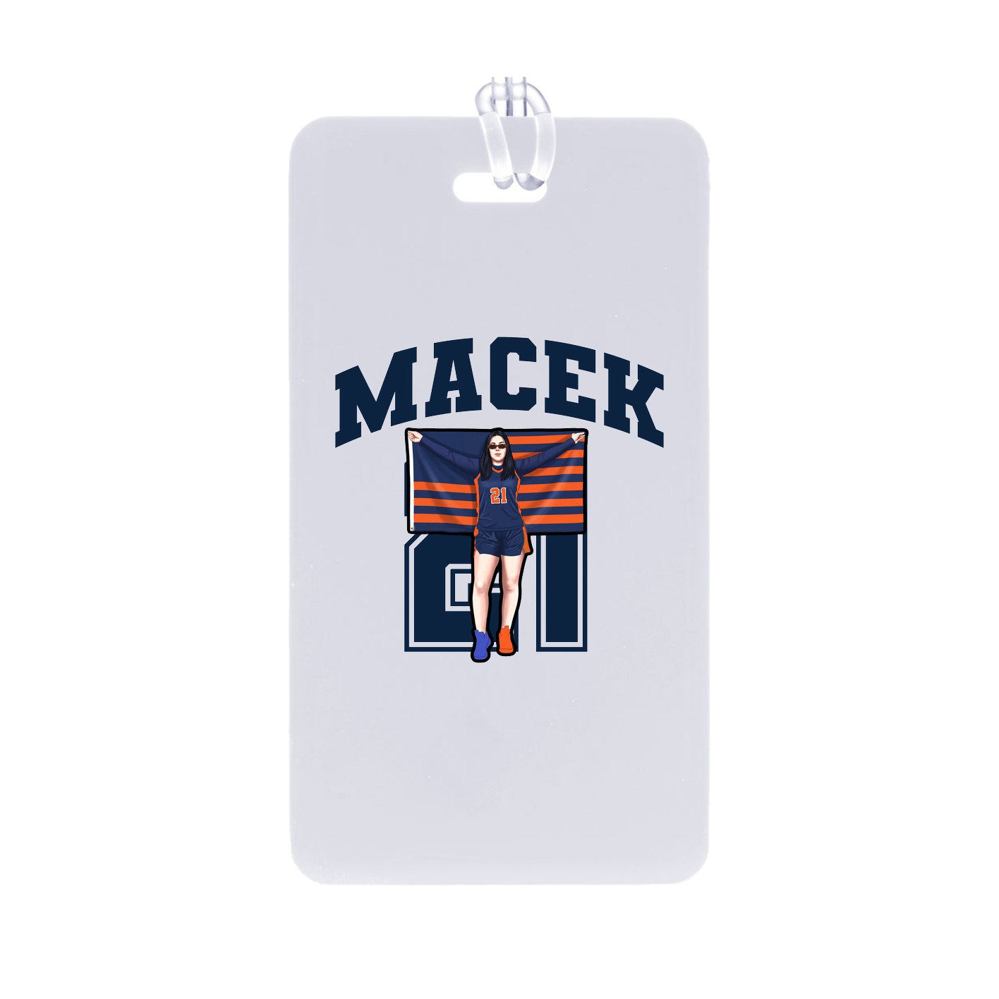 Bag Tag — Number in Classic