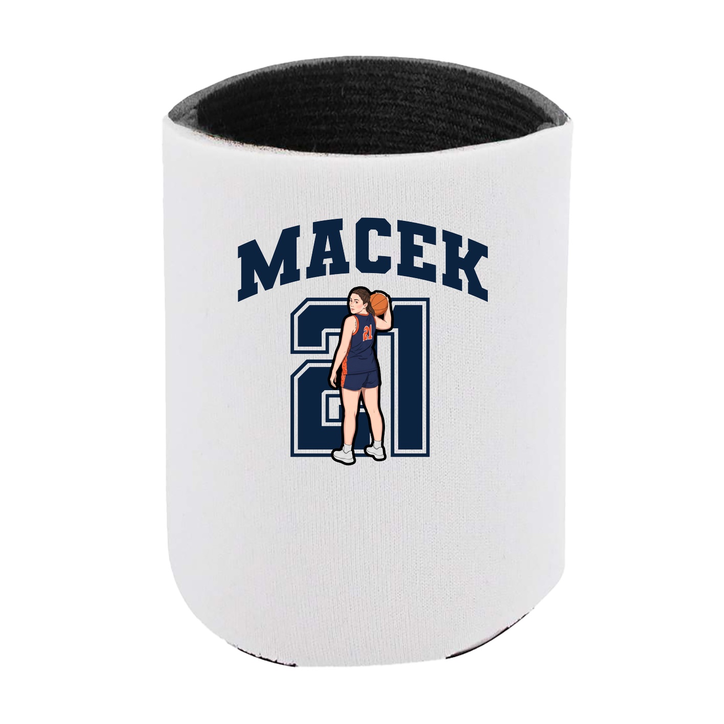 Can Holder — Number in White