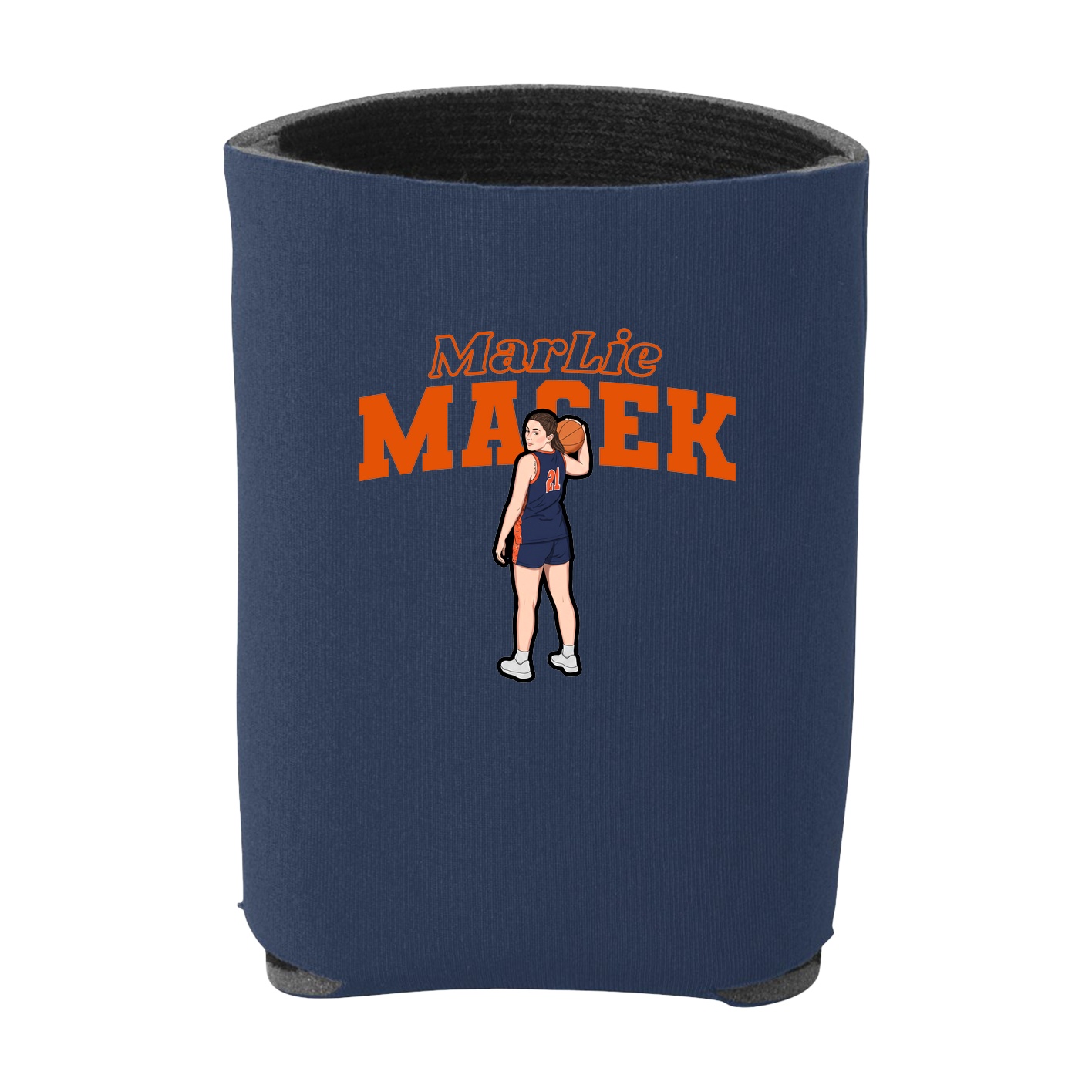 Can Holder — Name Arch in Navy
