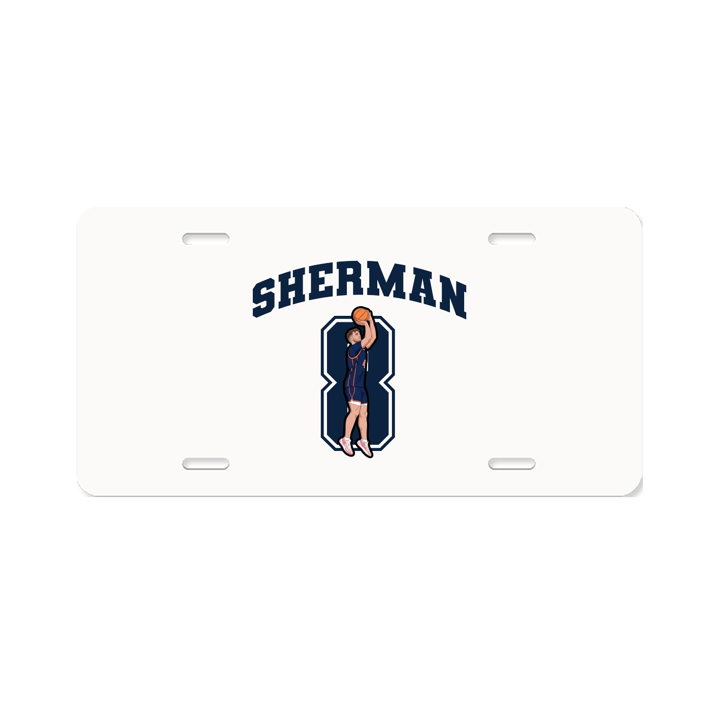 License Plate — Number in Classic
