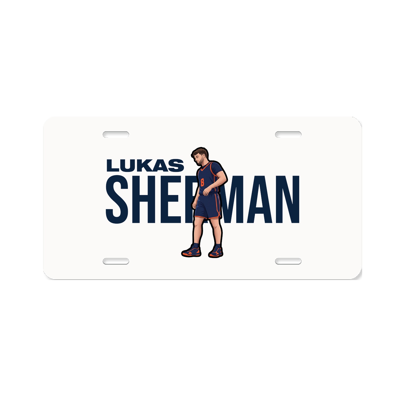 License Plate — Player Name in Classic