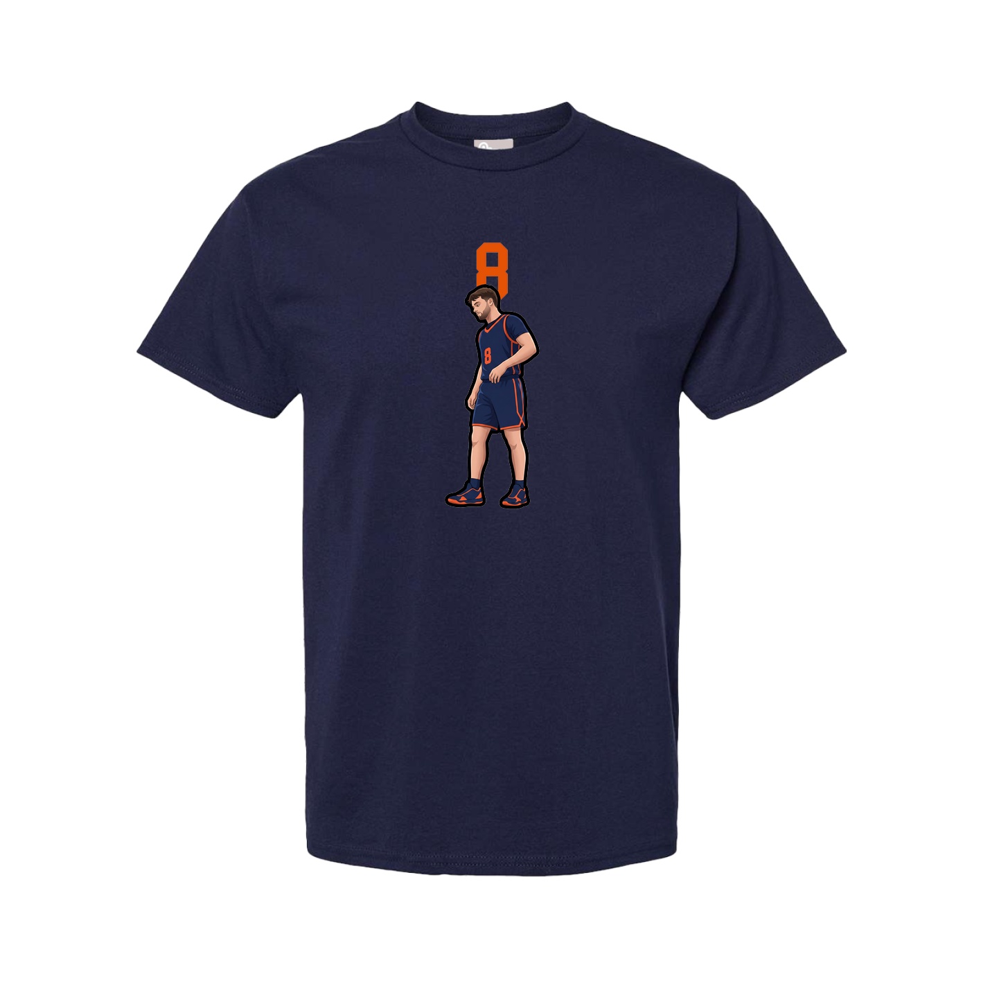 Youth Tee — Number Top in Navy