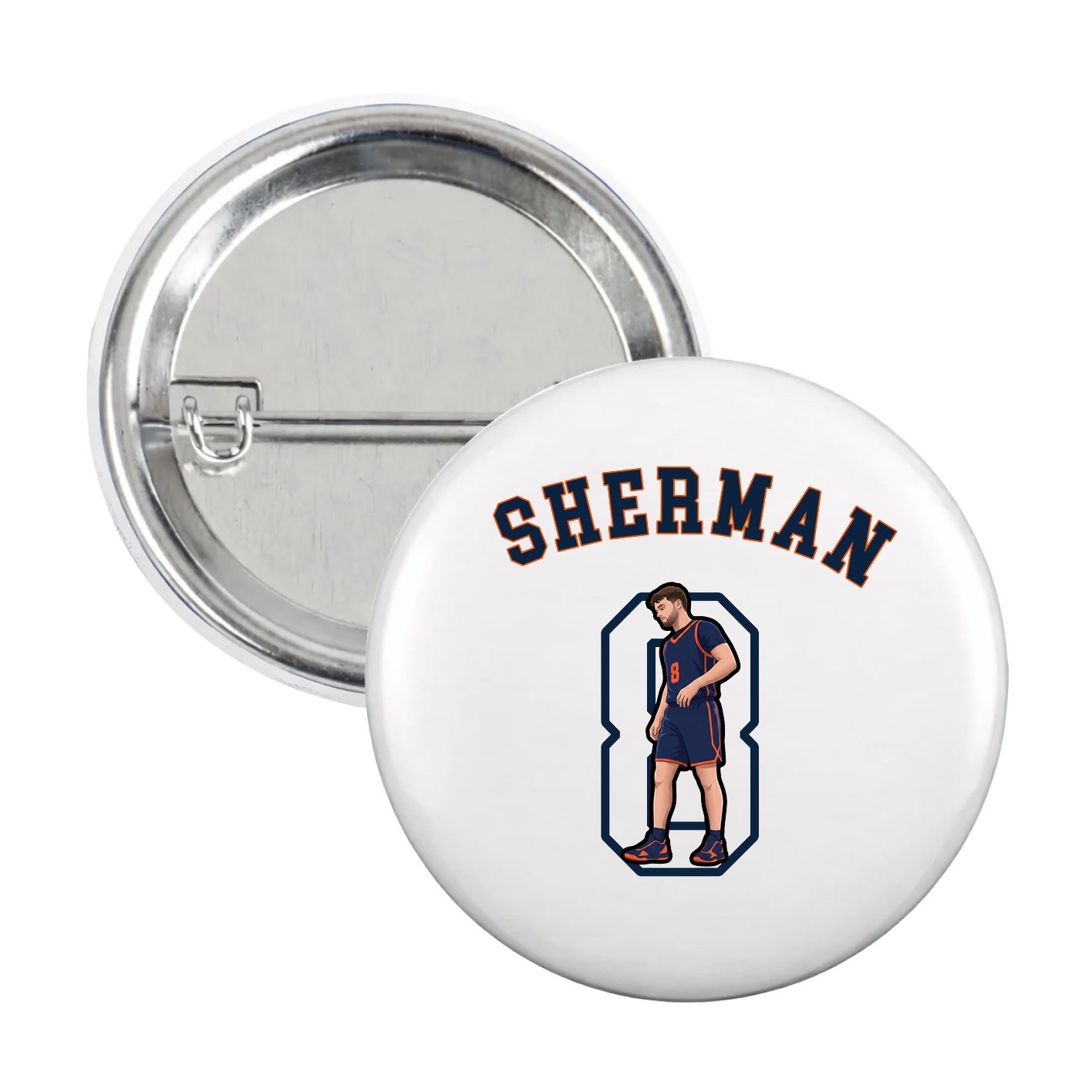 Game Day Button — Shirsey Arch in White