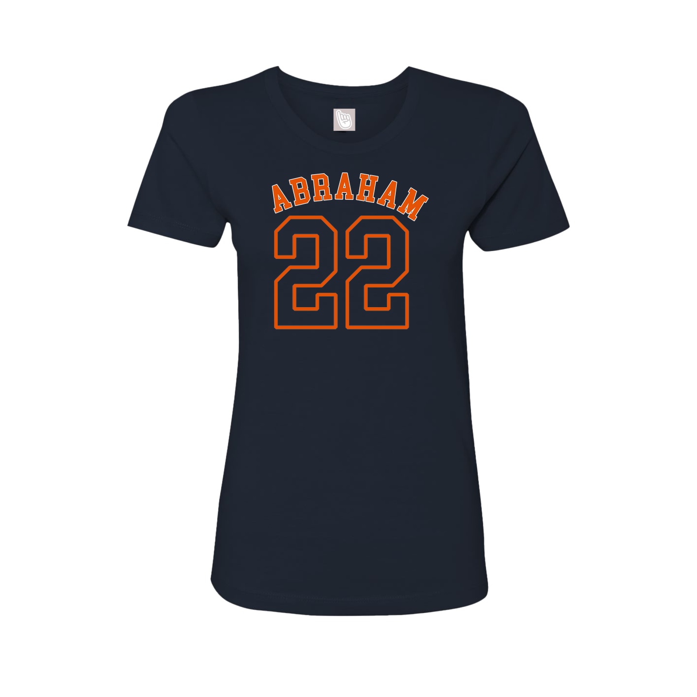 Fitted Women's Tee — Shirsey Arch in Navy