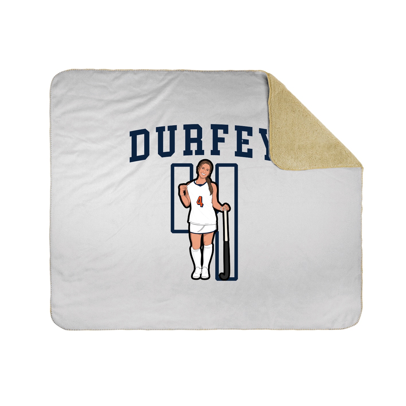 Throw Blanket — Shirsey in White