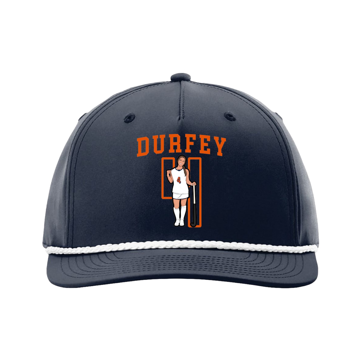 Five-Panel Classic Rope Cap — Shirsey in Navy