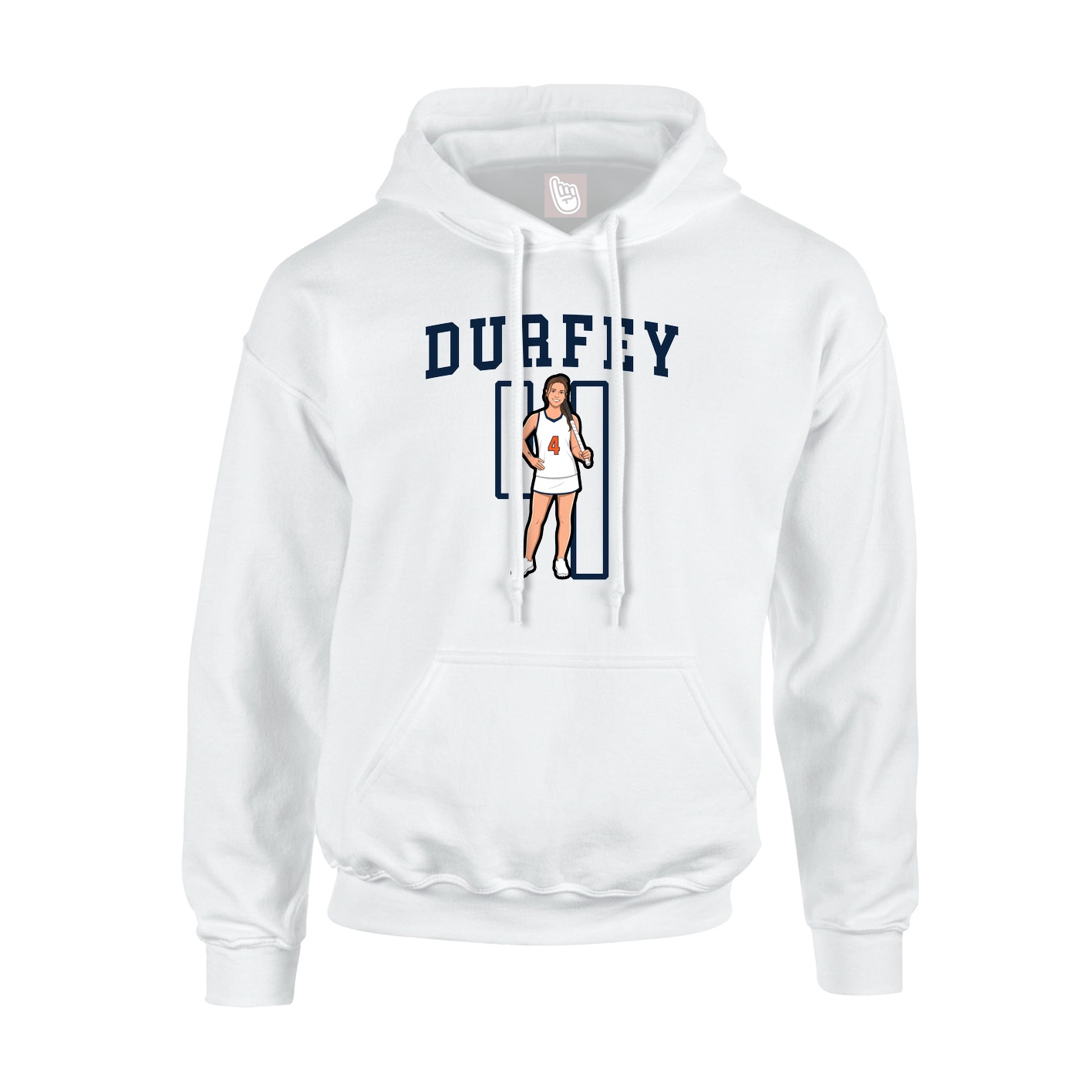 Hoodie — Shirsey in White