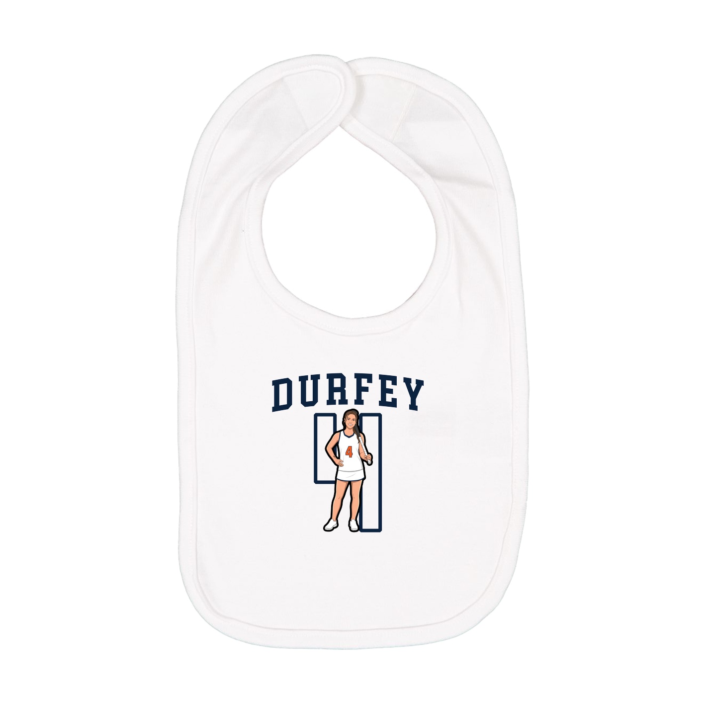 Infant Bib — Shirsey in White