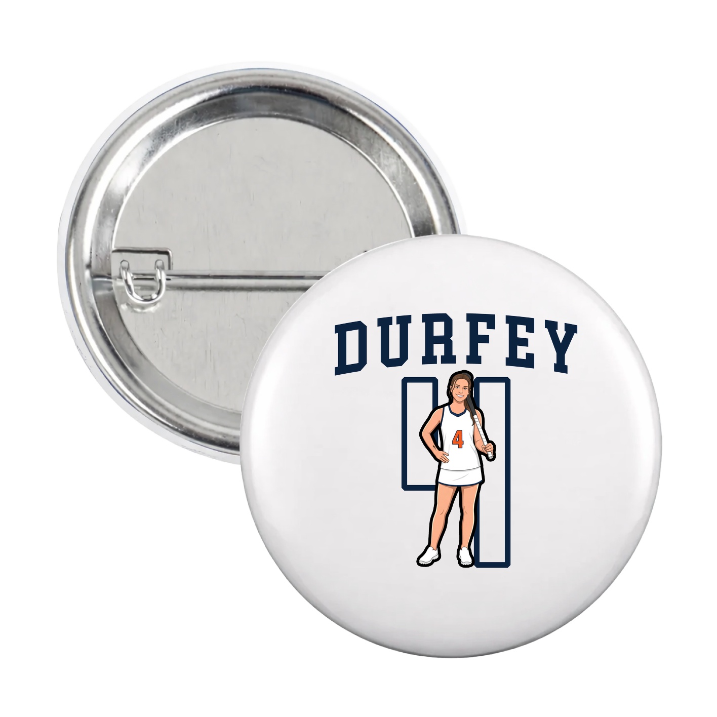Game Day Button — Shirsey in White