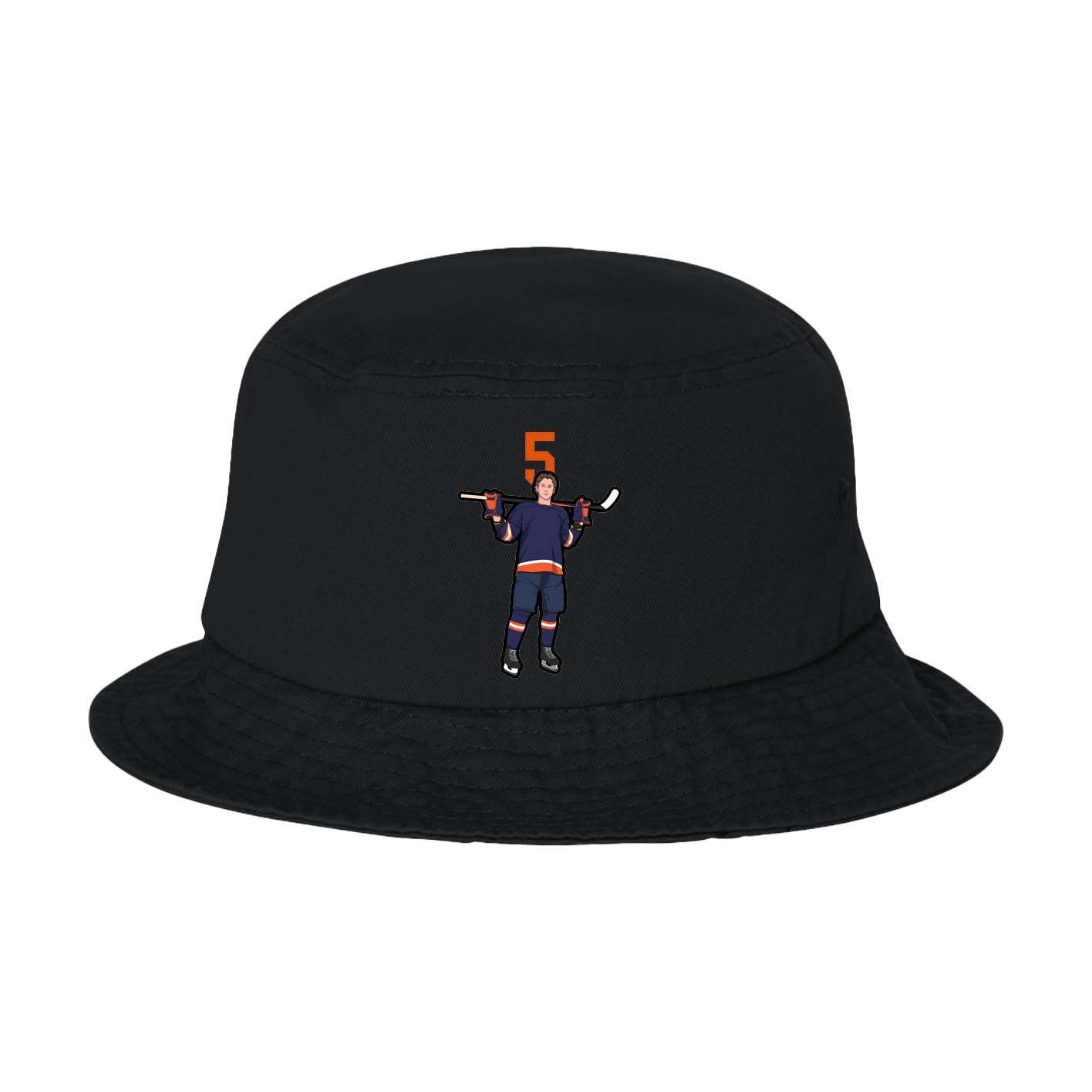 Bucket Cap — Number Top in Black