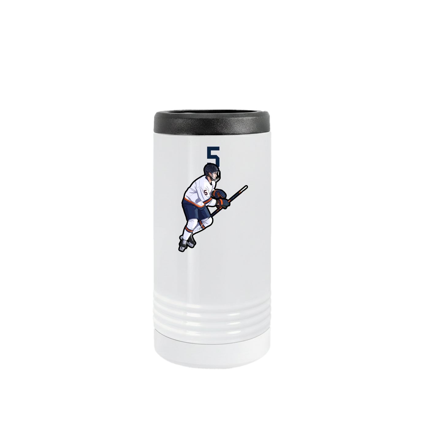 Slim Beverage Holder — Number Top in White