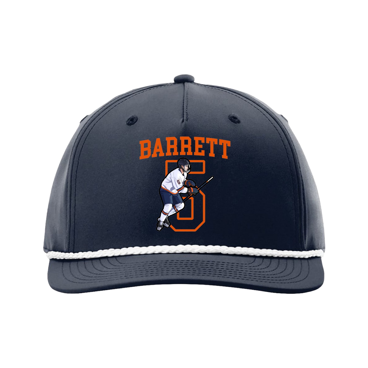 Five-Panel Classic Rope Cap — Shirsey in Navy