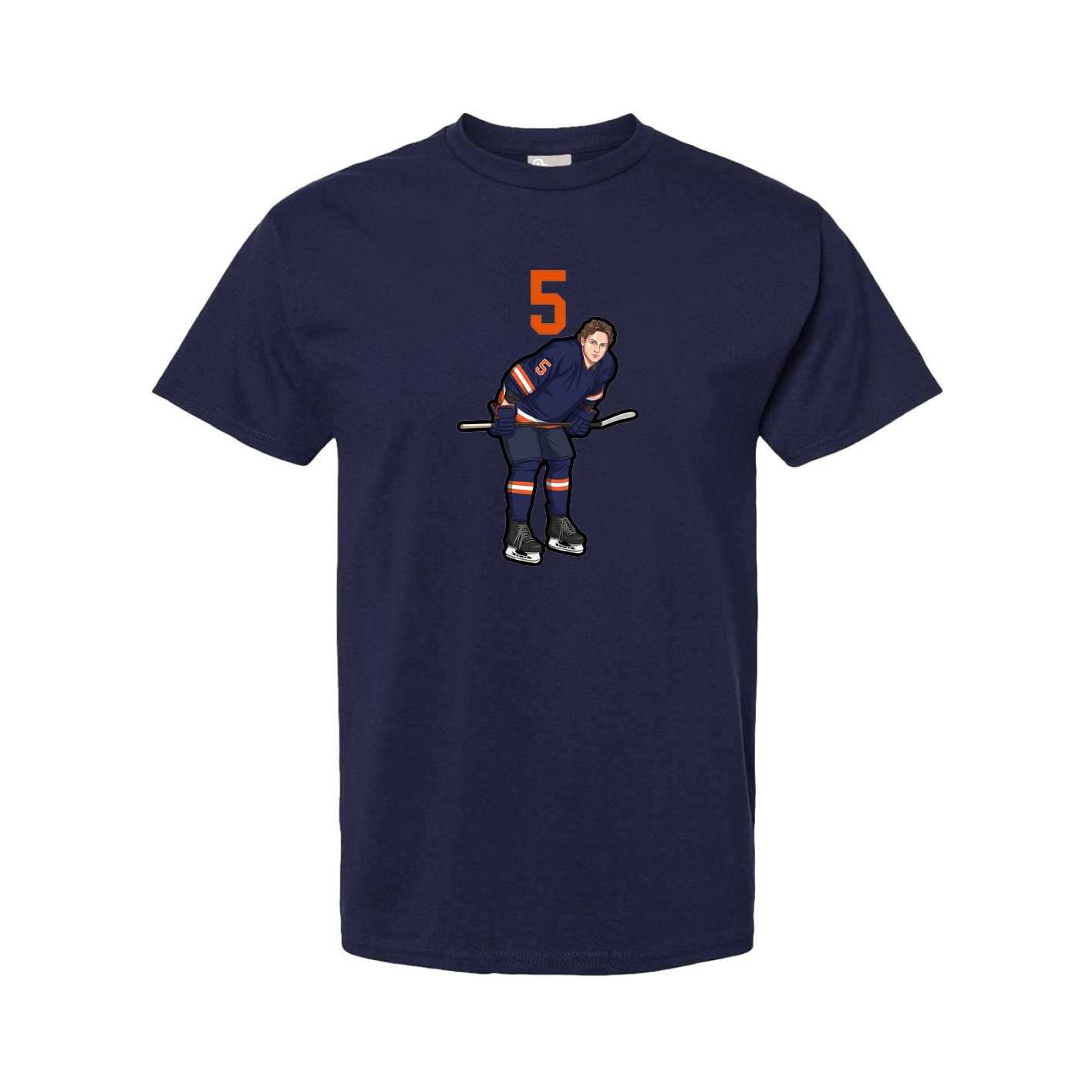 Youth Tee — Number Top in Navy