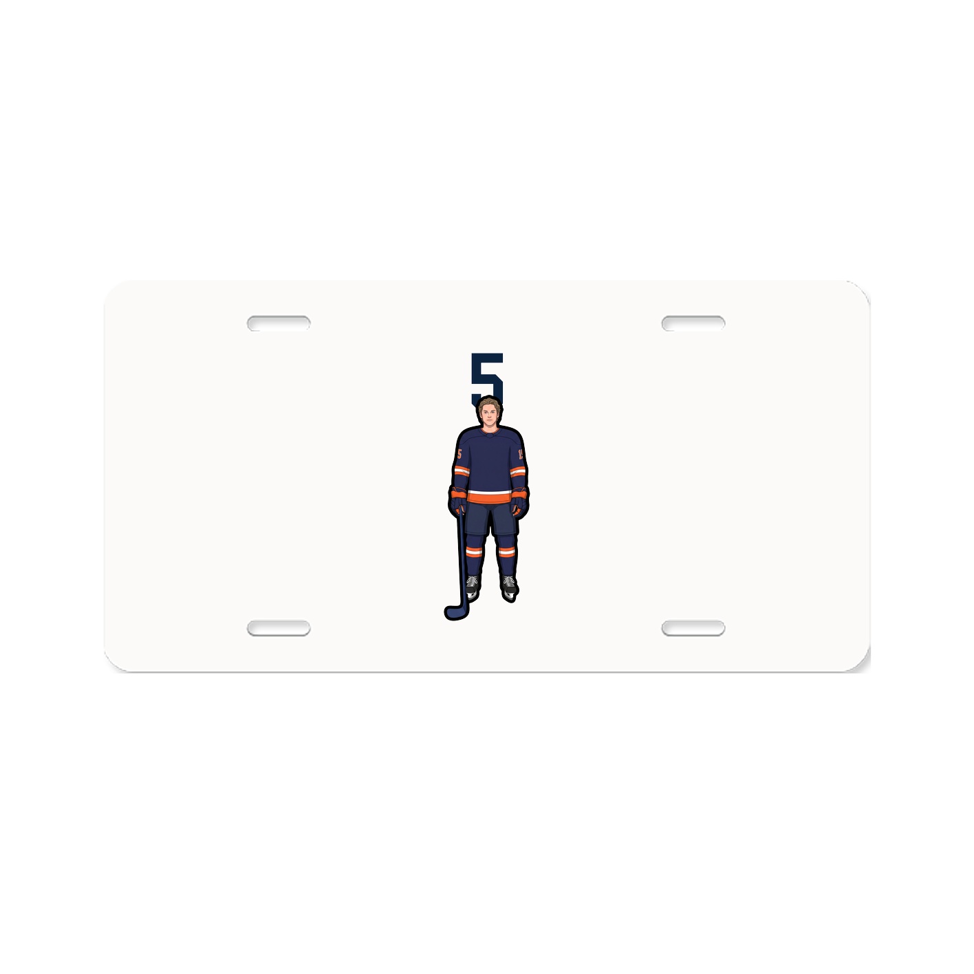 License Plate — Number Top in Classic