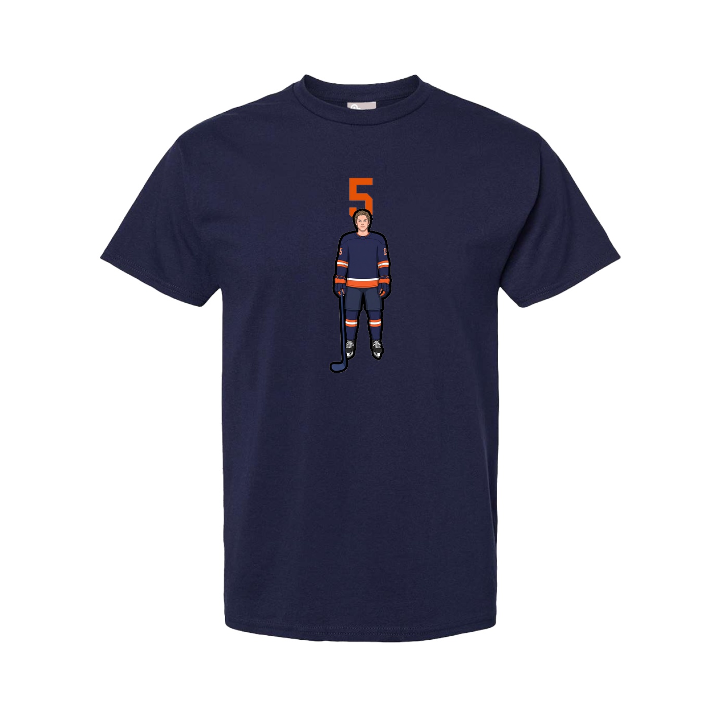 Tee — Number Top in Navy