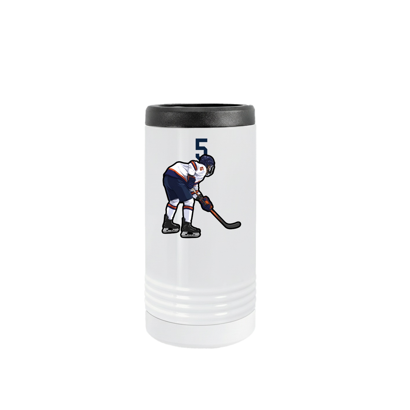 Slim Beverage Holder — Number Top in White