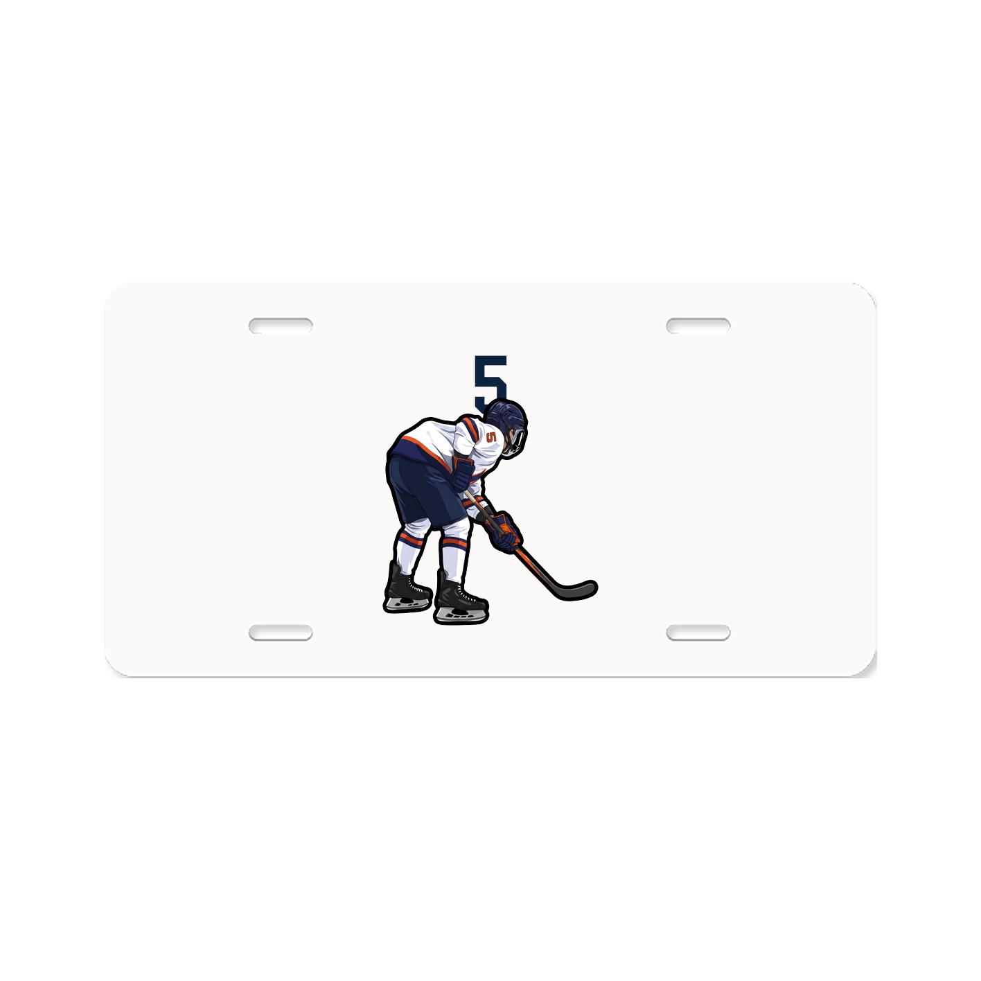 License Plate — Number Top in Classic