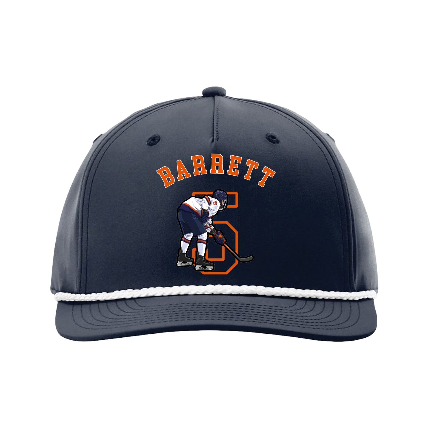 Five-Panel Classic Rope Cap — Shirsey Arch in Navy