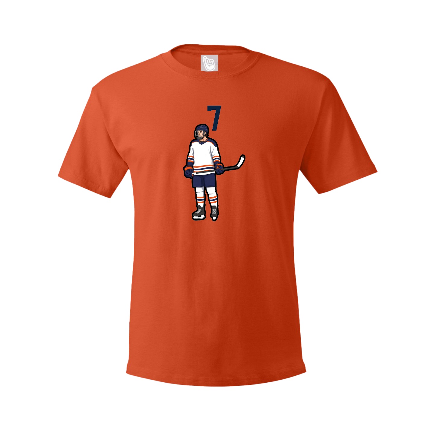 Youth Tee — Number Top in Orange
