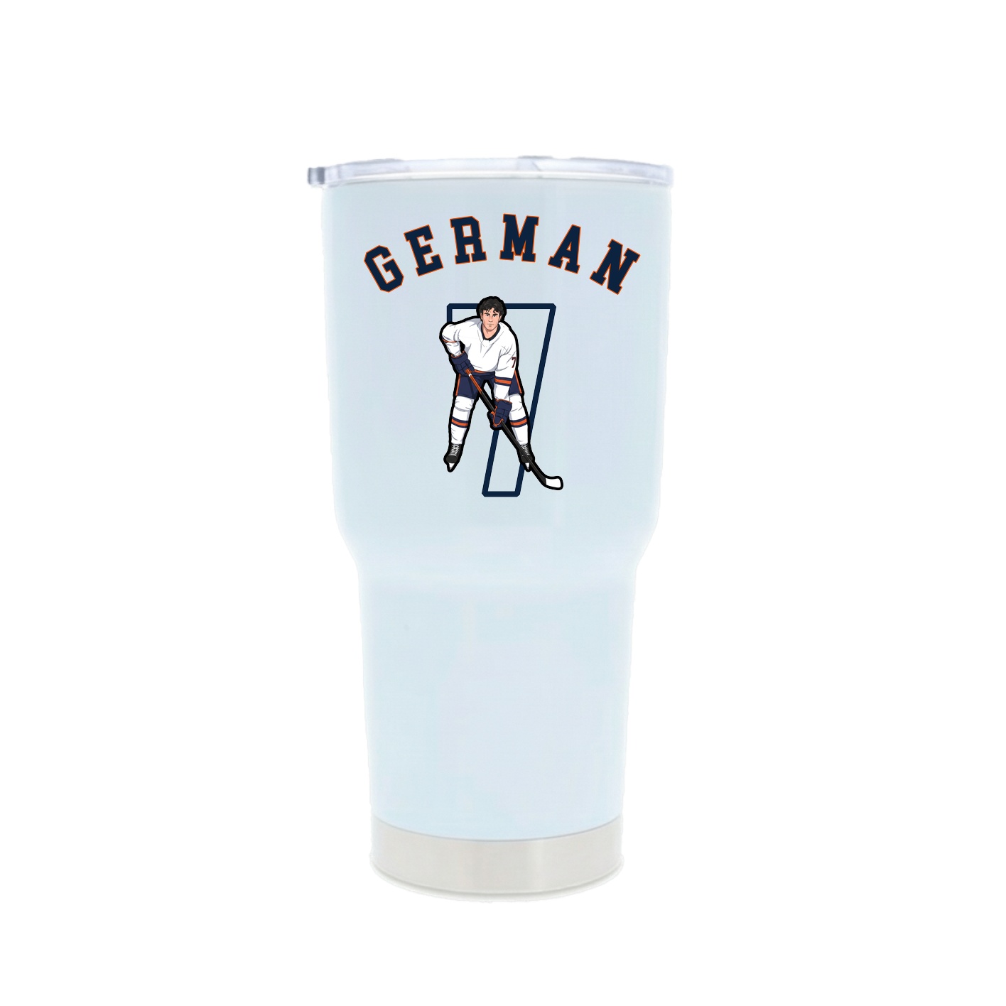 30oz Stainless Steel Tumbler — Shirsey Arch in White