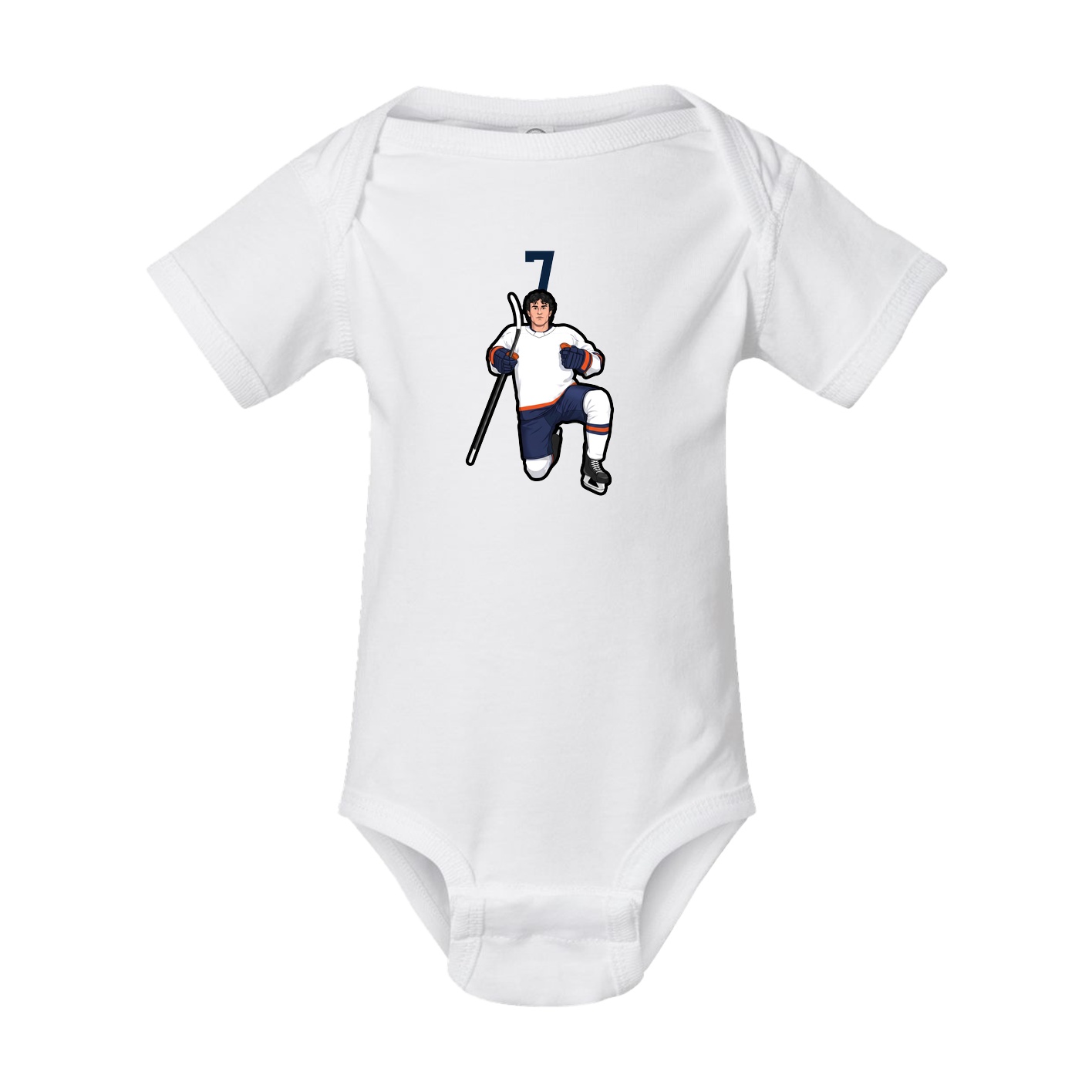 Baby Onesie — Number Top in White