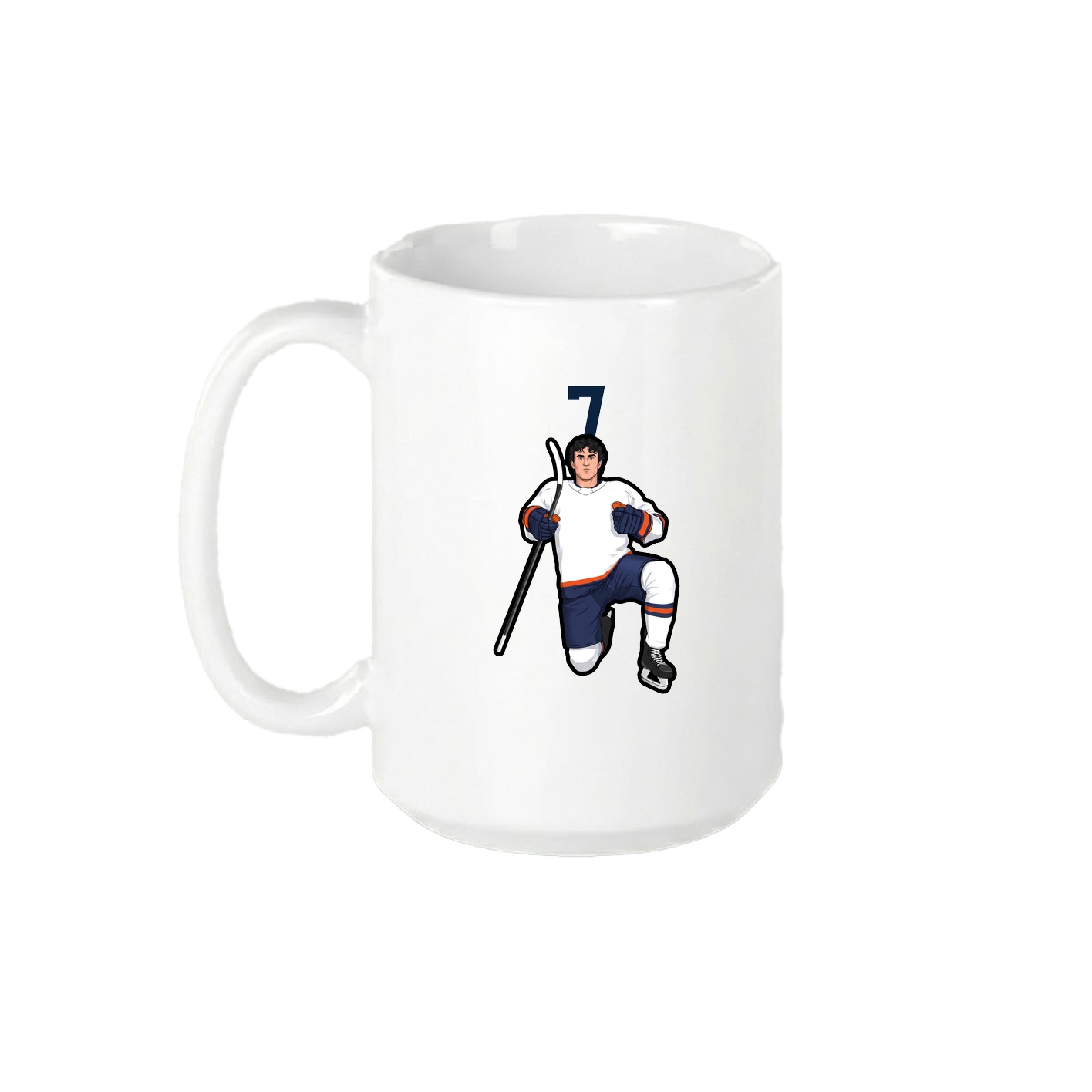 15oz Coffee Mug — Number Top in White